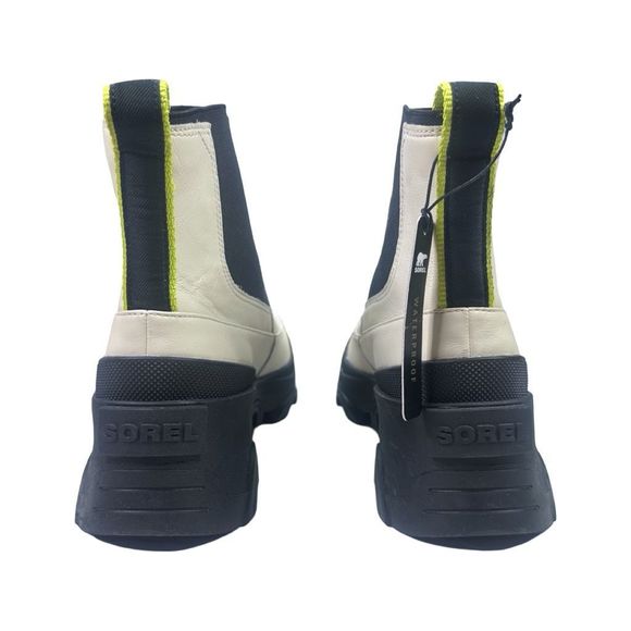 SOREL Brex™ Leather Chelsea Boots - Size 9.5 - Black / White - Picture 4 of 10